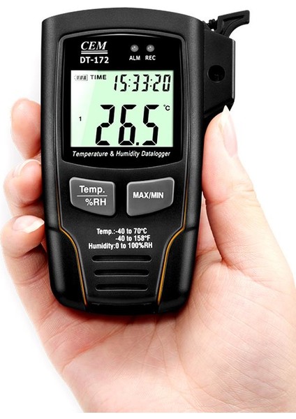 DT-172 Sıcaklık ve Nem Kayıt Cihazı