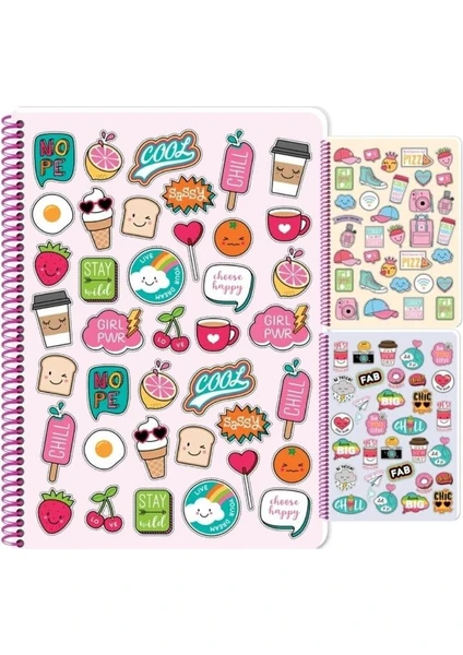 Keskin Color Sweet Fun Pp Kapak Spiralli Defter A4 80 Yaprak Kareli