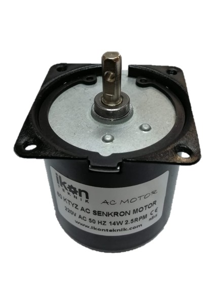 Ac Senkron Motor 60 Ktyz 2,5 Rpm 14W Viyol Motoru, Viyol Çevirme Motoru