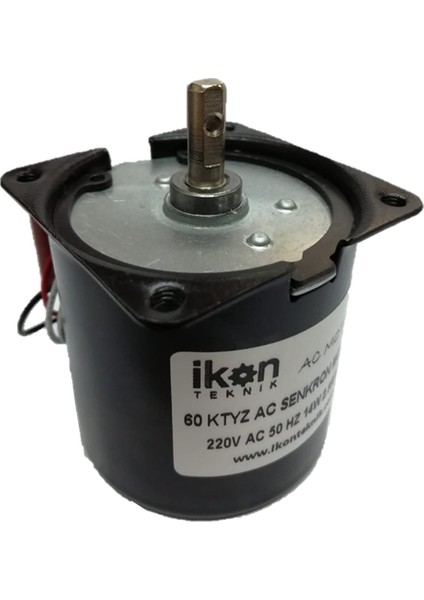 Ac Senkron Motor 60 Ktyz 2,5 Rpm 14W Viyol Motoru, Viyol Çevirme Motoru