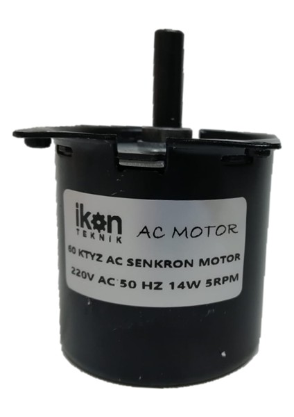 Ac Senkron Motor 60 Ktyz 5 Rpm 14W Viyol Motoru, Laminasyon Çevirme Motoru