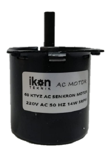 Ac Senkron Motor 60 Ktyz 5 Rpm 14W Viyol Motoru, Laminasyon Çevirme Motoru