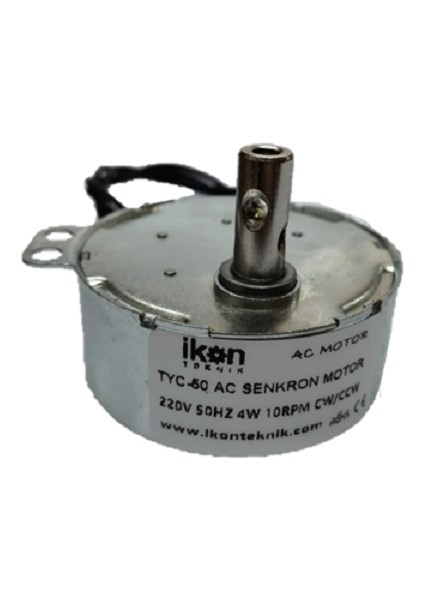 Elektrikli Şömine Motoru, Ac Senkron Motor TYC50 10 Rpm 4W, Viyol Motoru, TYC50 10RPM Cw/ccw