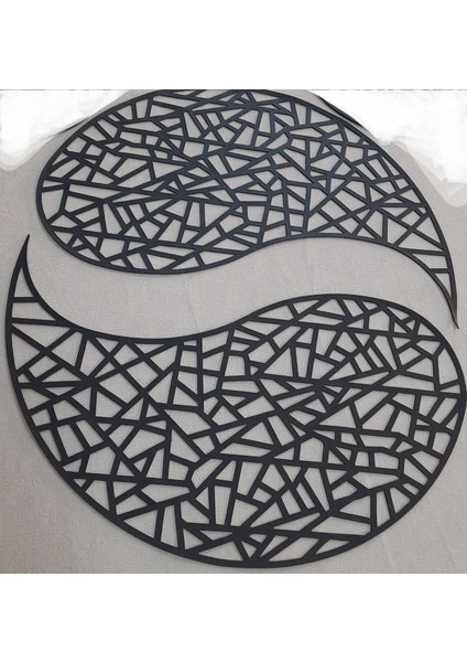 Suni Deri Yuvarlak Modern Masa Runnerı (Fiskos Örtüsü). 62 cm. Yuvarlak
