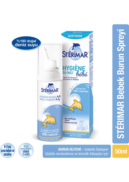 Isotonic Baby Burun Spreyi 50 ml + Hipertonik Baby Burun Spreyi 50 ml modelleri