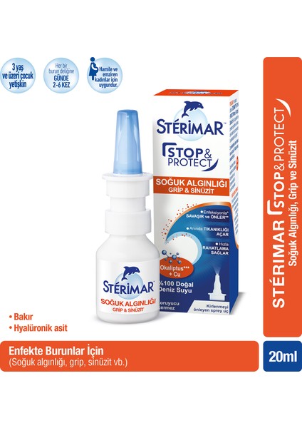 Isotonic Yetişkin Burun Spreyi 50 ml + Stopprotect Burun Spreyi 20 ml