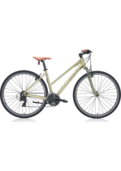 28 Jant Carraro Sportive 222 46CM 21 Vites V-Fren Lime Yeşil Koyu Yeşil Kahverengi