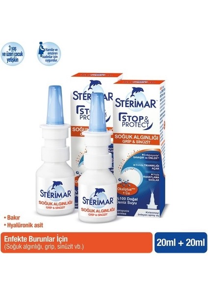 Stopprotect Burun Spreyi 20 ml x 2 Adet