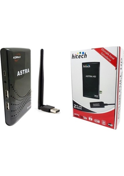 Hitech Astra Uydu Alıcısı + Wifi Anten