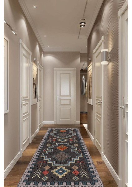 North Desenli Halı Makinede Yıkanabilir