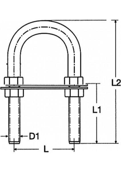 Tekne U Mapa Paslanmaz 304 Kalite 6mm