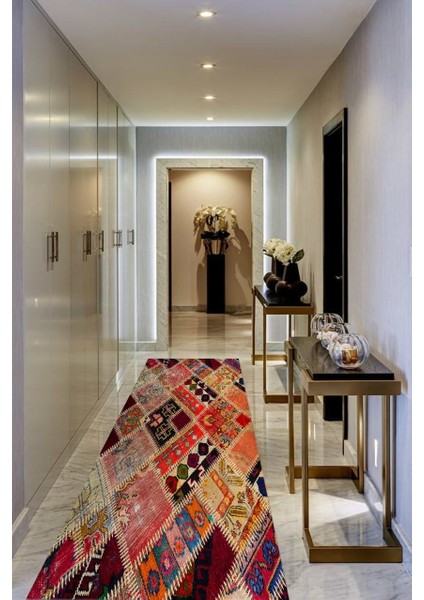 Patchwork Renkli Halı Makinede Yıkanabilir