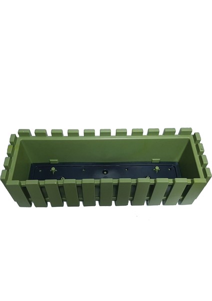 Akasya Renkli Plastik Balkon Saksısı 60 cm Yeşil fiyatları