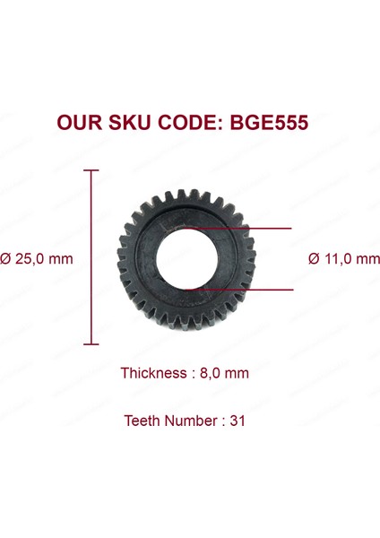 BGE555 Porsche Cayenne Touareg İçin Arka Cam Güneşlik Perde Motor Dişlisi 958536317013W4 31-Diş fiyatları