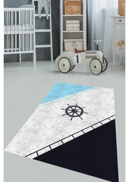Dümen Desenli Halı Makinede Yıkanabilir