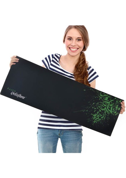 Goliathus Gaming Oyuncu Mouse Pad 90*30CM Xxl Kaymaz Taban Dikişli Su Tutmaz