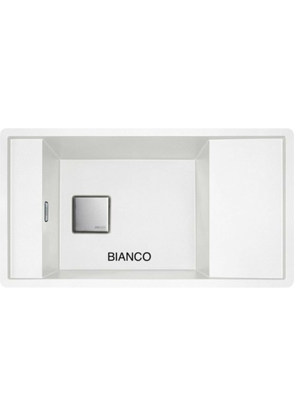 Granit Eviye Fresno Fsg 611-88 Bıanco Tek Gözlü Damlalıksız