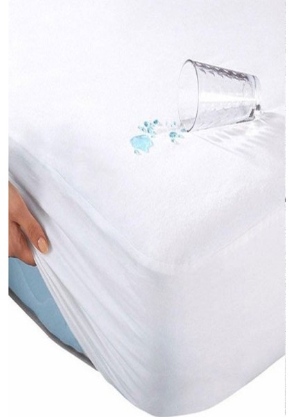 140 x 200 cm Çift Kişilik Fitted Pamuk Alez Sıvı Geçirmez Yatak Koruyucu fırsatları