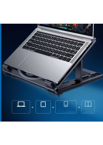 Soğutucu Fanlı Eğim ve Yükseklik Ayarlı Laptop Standı modelleri