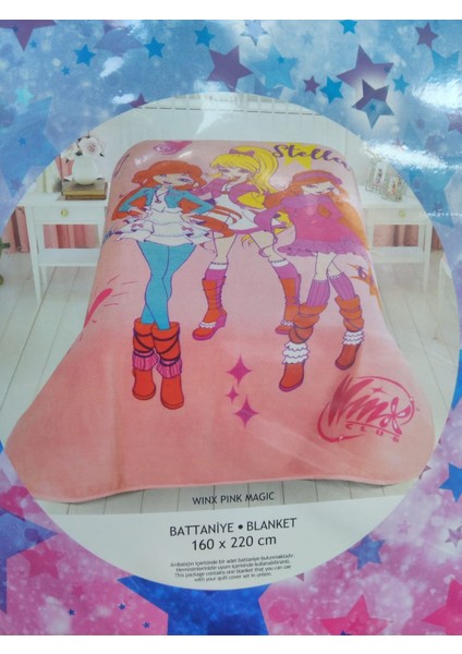 Winx Pinky Magic Lisanslı Battaniye