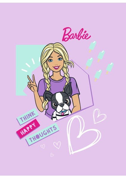 Barbie Happy Lisanslı Battaniye