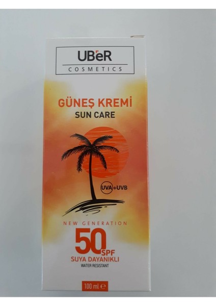 Güneş Kremi SPF50+ Uva+ Uvb 100 ml