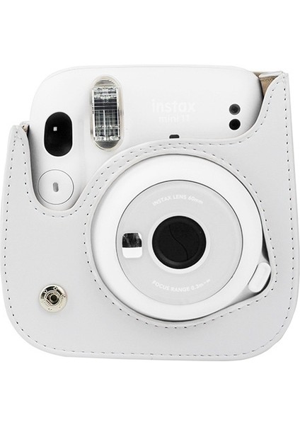 Fujıfılm Instax Mini 14 Için Kayışlı Pu Deri Çanta - Gri(Yurt Dışından)