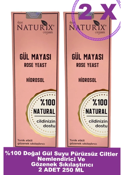 Gül Suyu ya Karşı %100 Doğal Rose Water