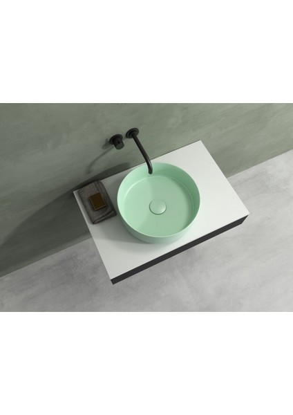 Infinity Ø 36 cm Tezgahüstü Lavabo – Mint (Yeşil) fiyatları