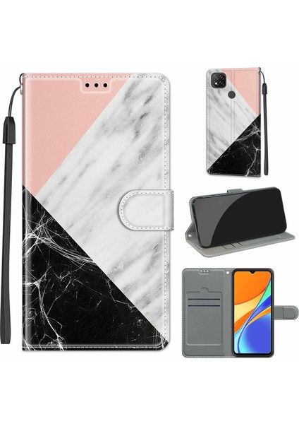 Xiaomi Redmi 9c Kılıf Için C07 Pembe Beyaz Siyah (Yurt Dışından) fiyatları