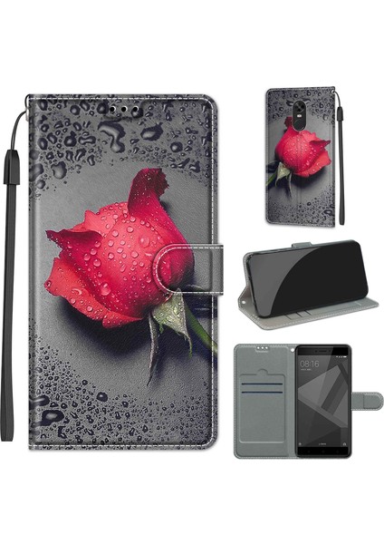 Xiaomi Redmi Not 4x Kılıf Için C14 Siyah Su Damlası Gül (Yurt Dışından) fiyatları