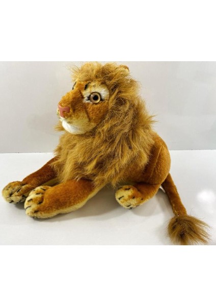 Yatan Peluş Oyuncak Aslan Kuyruk Uzunluğuyla 50 cm modelleri