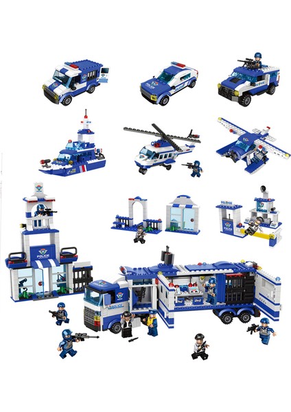 Polis Istasyon Yapboz Seti 1122 Parça Puzzle Çocuk Oyun Seti