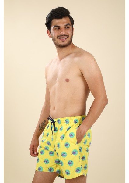 TF025 Palmiye Desen Erkek Mayo Şort fiyatları