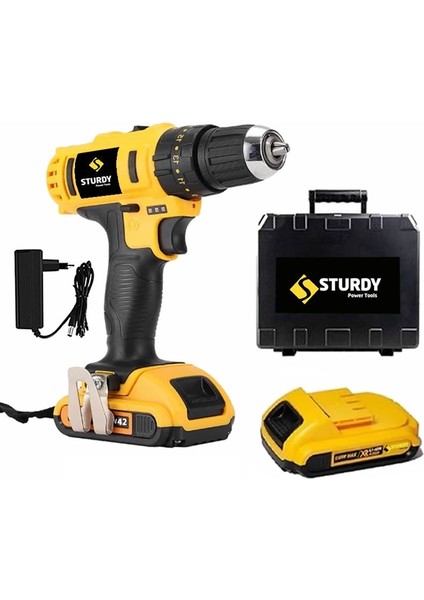 Power Tools 42 V 5 A  ESOTERİC SERİ çift akülü şarjlı  Professional  Vidalama Matkap