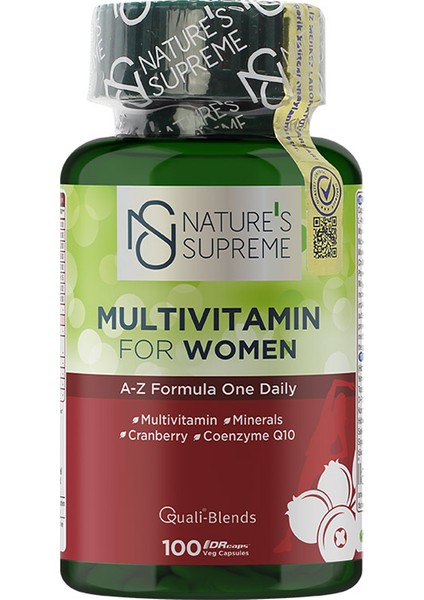 Multivitamin For Women 100 Kapsül