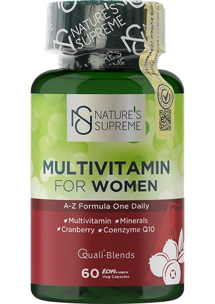 Nature's Supreme Multivitamin For Women 60 Kapsül