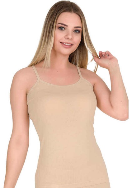 10 Adet Ten Renk Ip Askılı Atlet