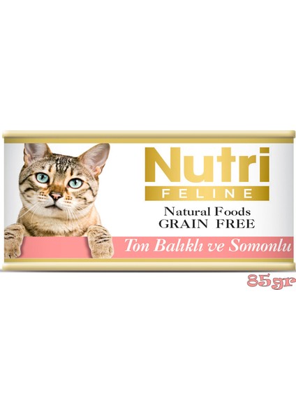 Ton&somon Balıklı Tahılsız 85gr Nutri Yaş Kedi Maması 12 Adet