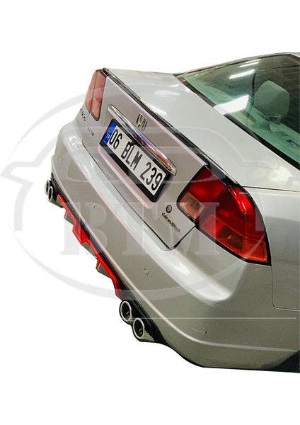 BTM Otomotiv Honda Civic (2002-2006) Bagaj Üstü Spoiler Piano Black