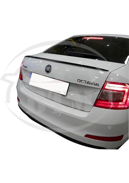 BTM Otomotiv Skoda Octavia 2013 Sonrası Bagaj Üstü Spoiler Piano Black