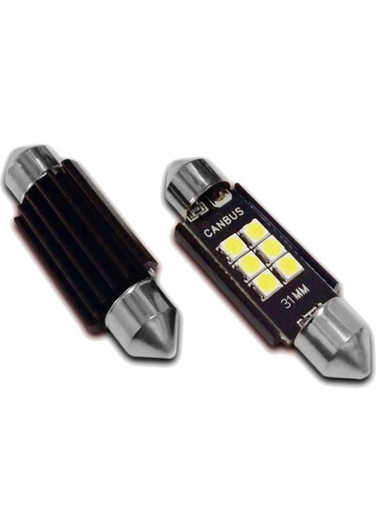 6 LED Canbuslı Sofit 31 mm Japon Tipi Ampul 2 Adet