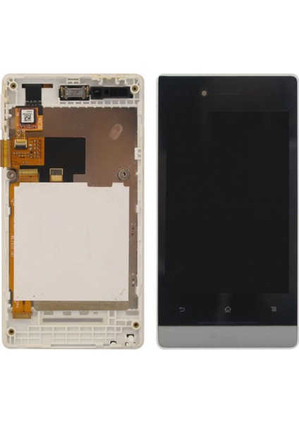 Teknonet Sony Xperia Miro ST23 Uyumlu Org Lcd+Dokunmatik+Çıtalı