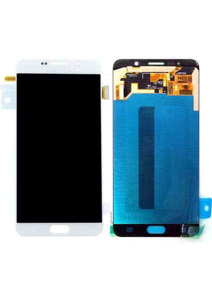 Samsung Galaxy N920 Note 5 Uyumlu Org Lcd+Dokunmatik (Beyaz) VR-2353