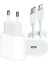 Airpods (1. Nesil) Şarj Aleti 18W Adaptör + Usb-C - Lightning Kablo 1