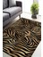 Cappio Zebra Desenli Kahverengi Halı (Makine'de Yıkanabilir) 1
