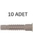 10 mm 10LU Paket Gri Tuğla Tuğla Boşluk Dübeli Made KOD:008 1