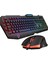 KM-6168 Formula Combo USB 3 Makro Tuşlu Rgb Aydınlatmalı Q Gaming Oyuncu Klavye Mouse Set 1