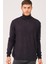 V0212 Erkek Turtleneck Kazak-Lacivert 1