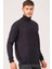 V0212 Erkek Turtleneck Kazak-Lacivert 4